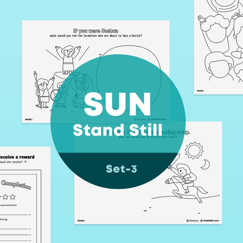 [061] The Sun Stands Still-Creative Drawing Pages Printable