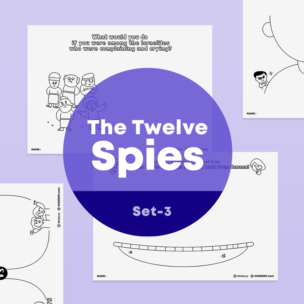 [048] The Twelve Spies - Creative Drawing Pages Printable