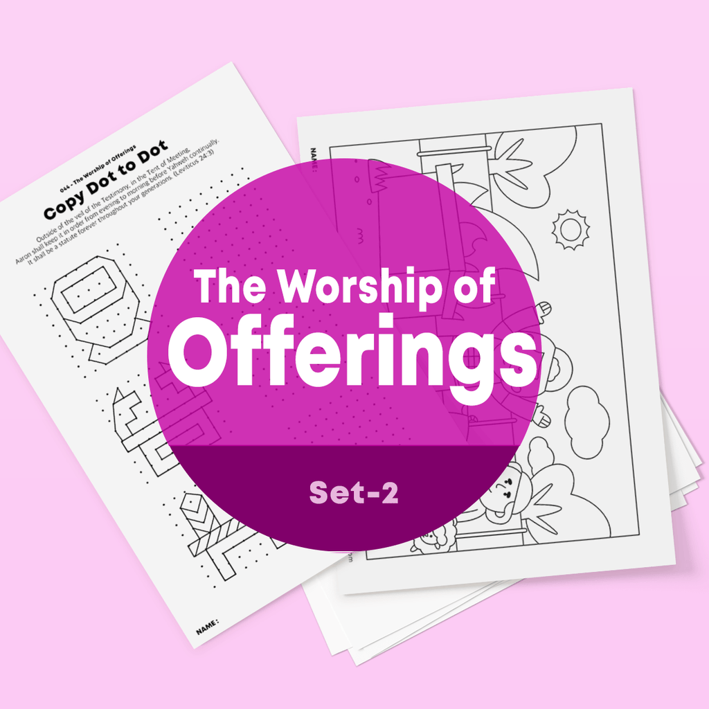 [044] The Worship of Offerings - Drawing Coloring Pages Printable