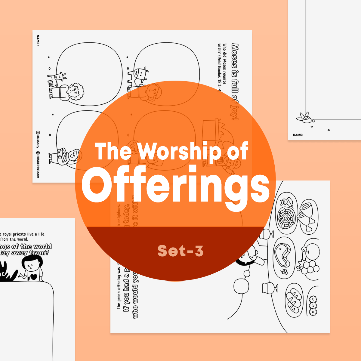 The Worship of Offerings-Creative Drawing Pages Printable for Kids ...