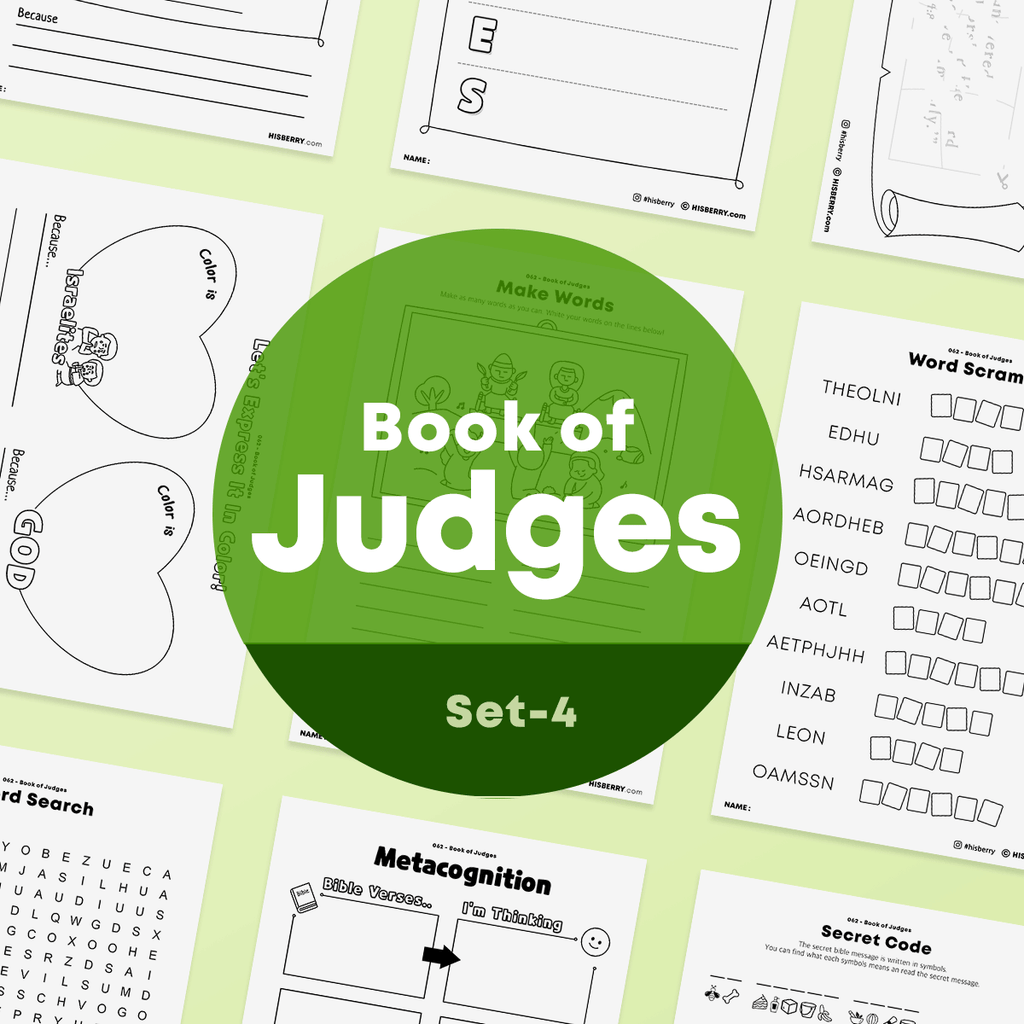 [062] The Book of Judges-Bible Verse Activity Worksheet