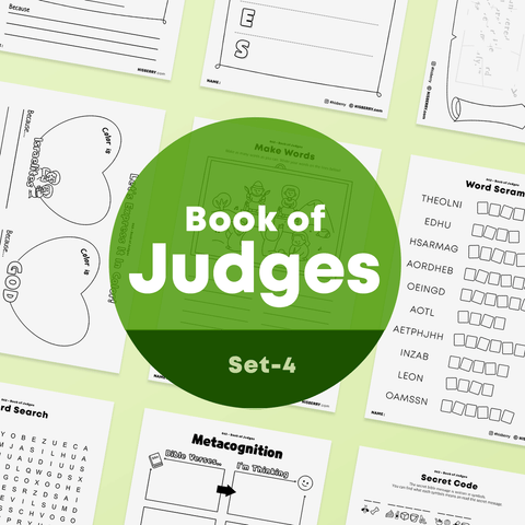 [062] The Book of Judges-Bible Verse Activity Worksheet