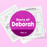 [064] The Story of Deborah-Drawing Coloring Pages Printable
