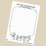 [063] The Story of Ehud-Creative Drawing Pages Printable